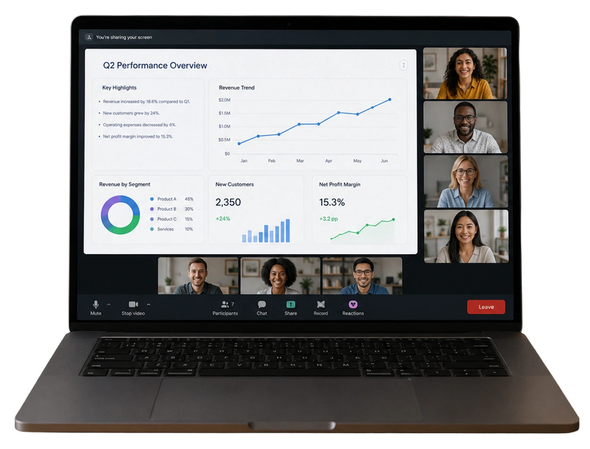 Individual productivity dashboard overview