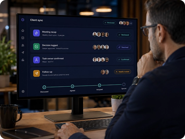 Verified collaboration record dashboard
