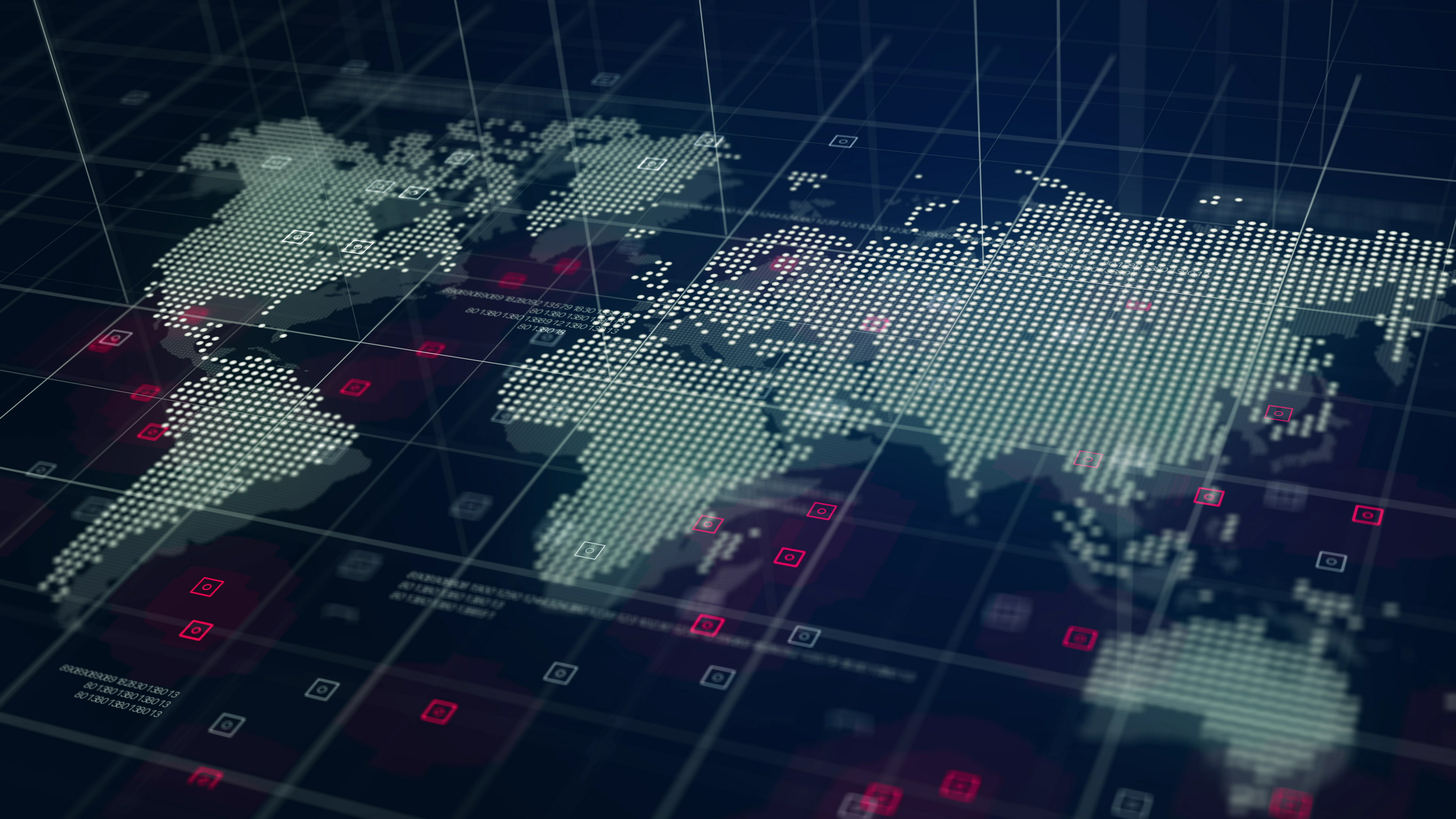 World map representing data regions
