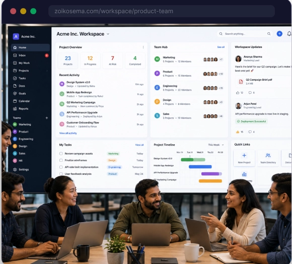 Zoiko Sema team workspace